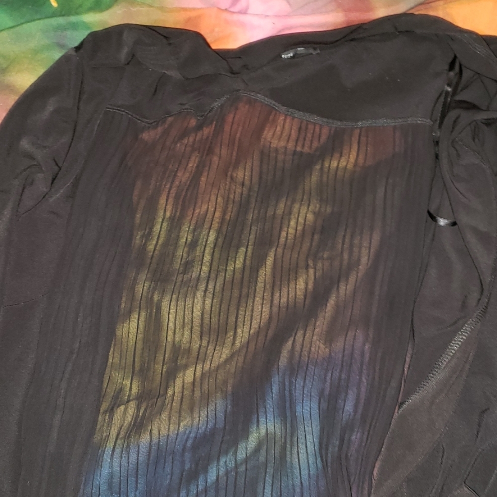 Black see through cover up